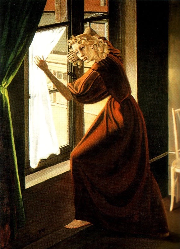 巴尔蒂斯，《Lady Abby》，1935，布面油画，尺寸不详.jpg